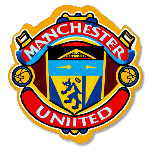 Klassisk Manchester United-emblem klistremerke