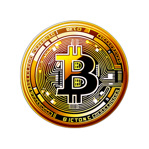 Bitcoin Mynt Klistermärke