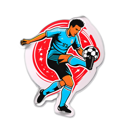 מדבקה בסגנון כדורגל