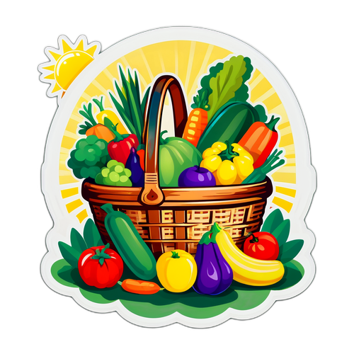 Kırsal Alanlarda Bolluk ve Tarım Temalı Çıkartma