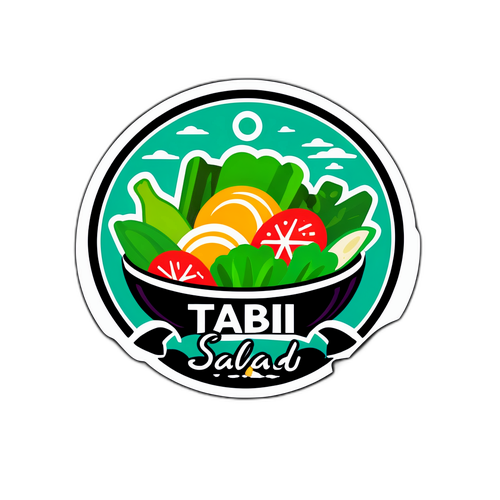 旅行気分を高めるタビサラダのデザイン