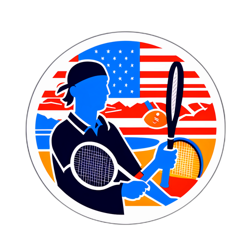 US Open Tennis Sticker