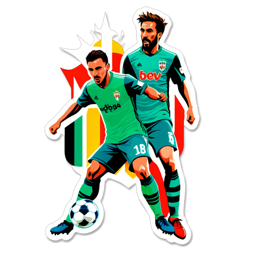 Nhãn dán trận đấu bóng đá giữa Betis và Osasuna