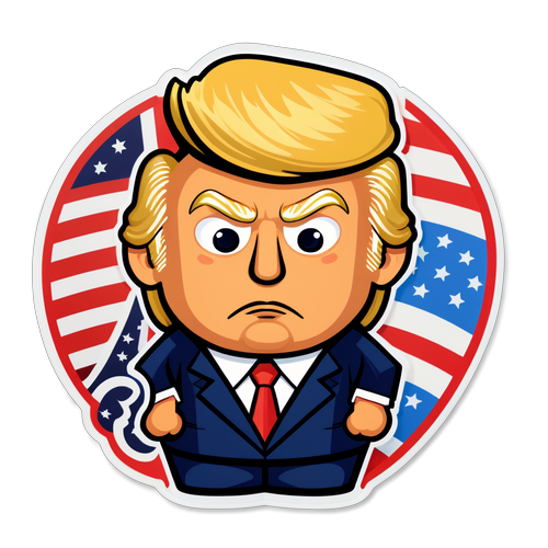 Adesivo politico di Donald Trump