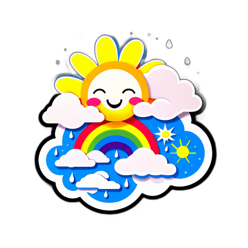 Sticker Cuaca Ceria