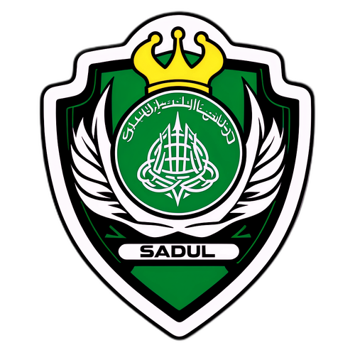 สติ๊กเกอร์โลโก้ลีกซาอุดีอาระเบียกับข้อความส่วนตัว