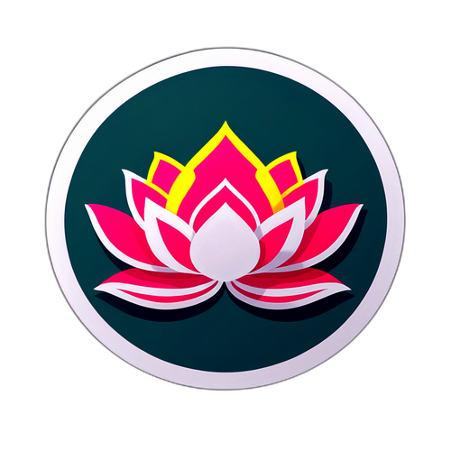 Lotusblomma sticker