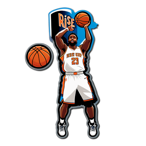 Rise Up Basketball Motivational Sticker