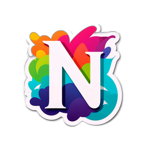 रचनात्मकता का प्रतीक 'N' स्टिकर