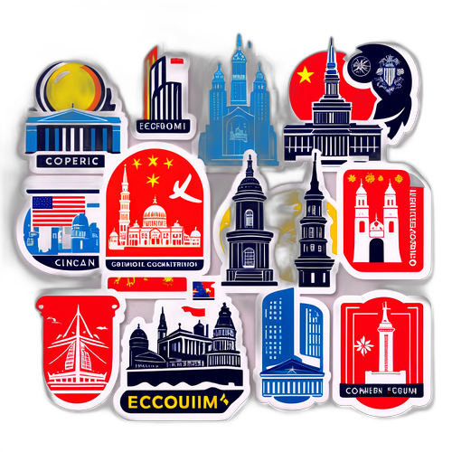 经济论坛贴纸设计