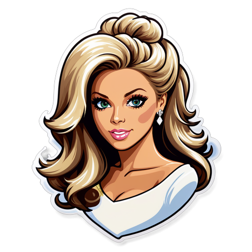 Elegant Glamour: Bianca Gascoigne Sticker Collection