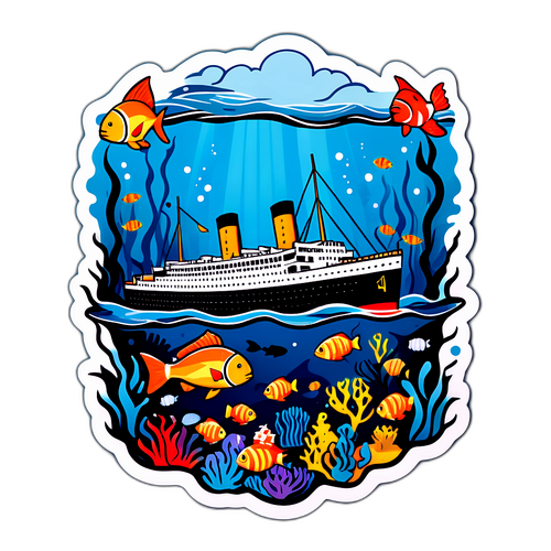 Le Titanic au fond de l'océan