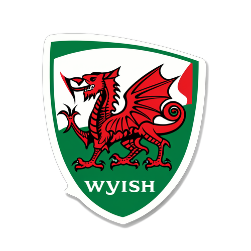 Welsh Rugby Dragon Emblem