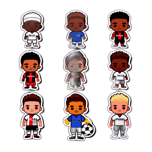 สติกเกอร์ธีมฟุตบอล: ปาร์ม่าและมิลาน