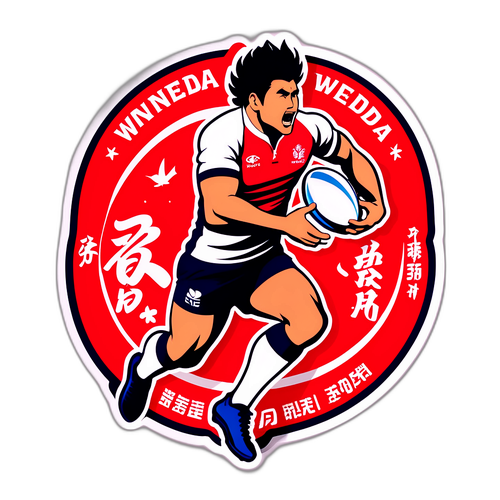 2025年の早明戦ラグビー試合デザイン