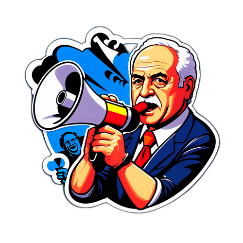 רומ ברסלבסקי עם מגפון