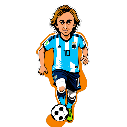 Hình hoạt hình vui nhộn của Luka Modric