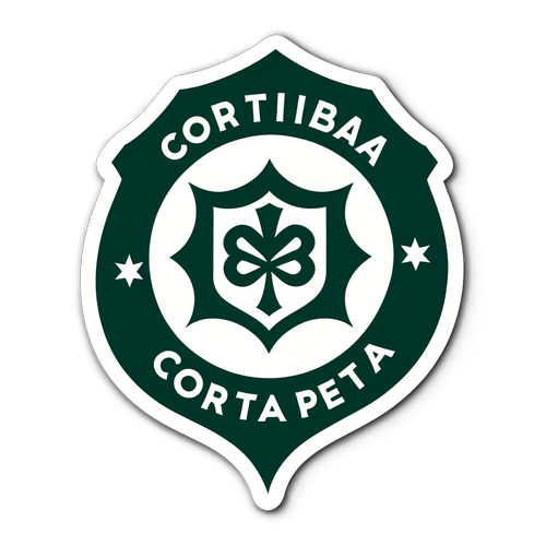 O Incrível Encontro de Correntes: Coritiba e Ponte Preta em um Sticker Minimalista Que Vai Te Surpreender!