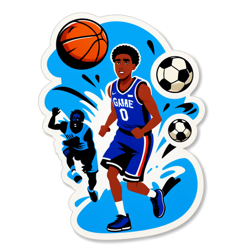 Game On! Sports Action Sticker