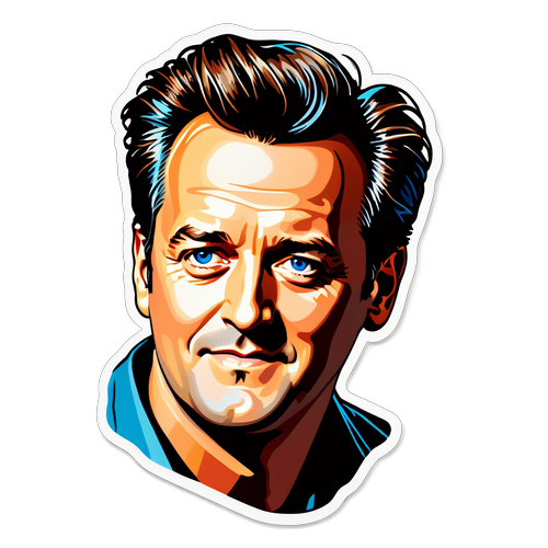 Portret Pop-Art al lui Matthew Perry