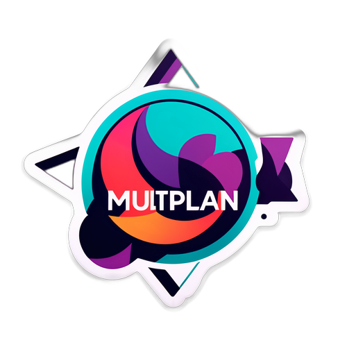 Adesivo Moderno com Logotipo da Multiplan
