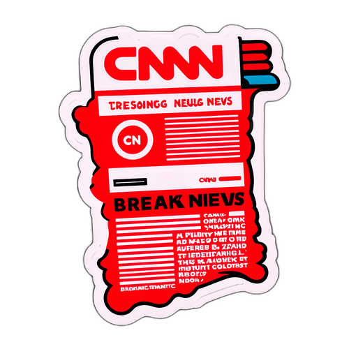 Adesivo Breaking News CNN