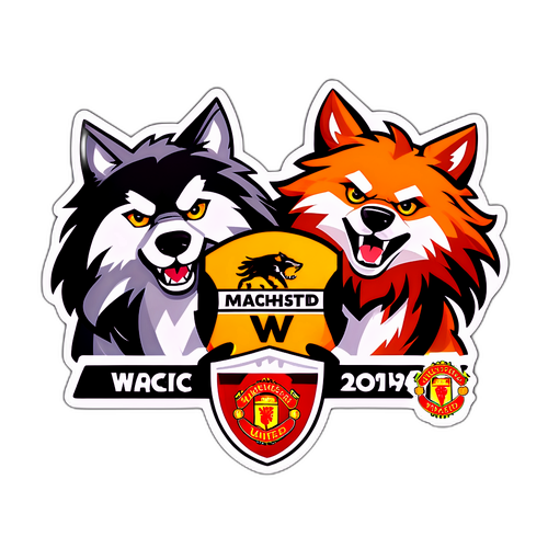 울버햄프턴 대 맨체스터 유나이티드 마스코트 디자인