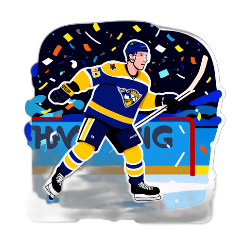 En spännande skildring av Tage Thompson som gör mål