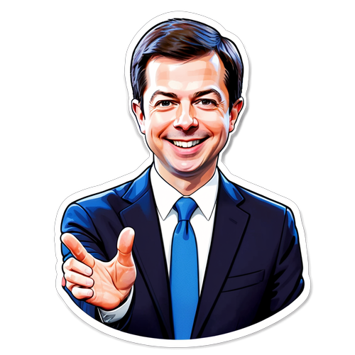 Fængslende Pete Buttigieg Sticker: Dit Nye Favoritdesign til Fællesskabet!