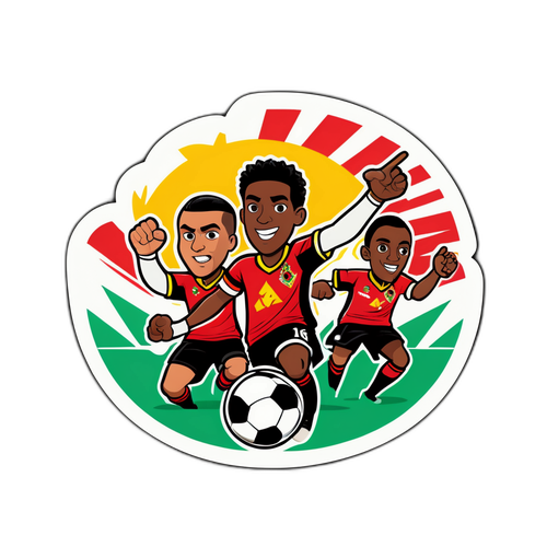 Stiker Animasi Berwarna Pertandingan Sport Recife vs. Vitória