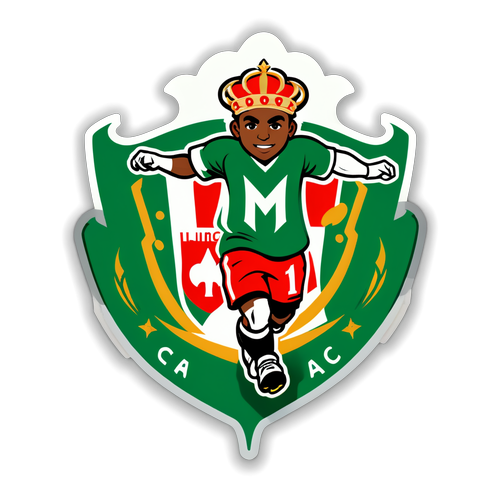Aufkleber eines epischen Spiels zwischen St-Étienne und Monaco