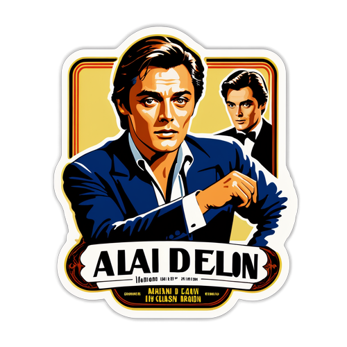 Alain Delon: Klassikkoleffan Säteet - Viehättävä Vintage-elokuvaframi!