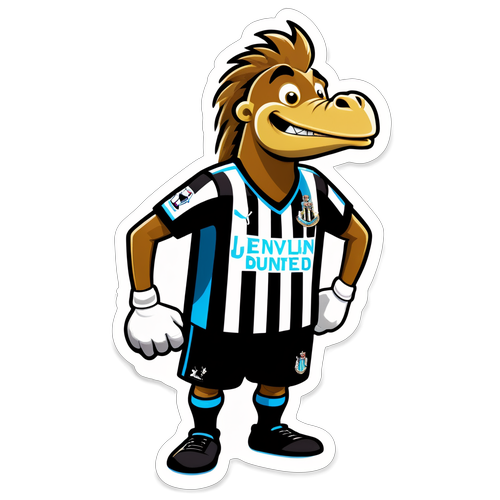 Diversão com a Mascote do Newcastle United