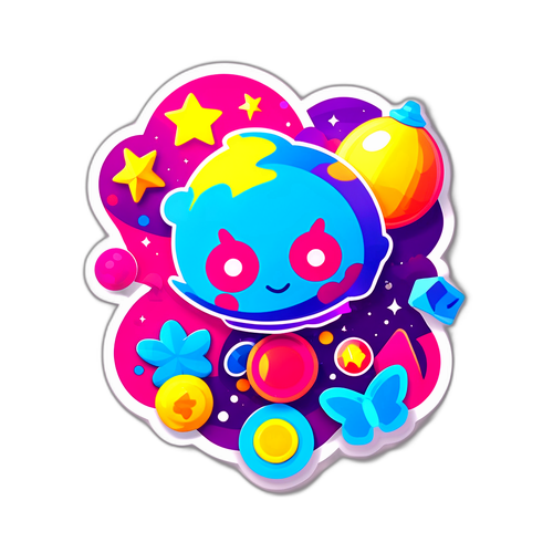 Αυτοκόλλητο με Σχήματα από τα Δυναμικά Παιχνίδια του Kidd