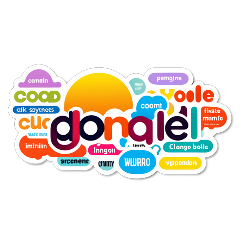 Makulay na Wordle Sticker