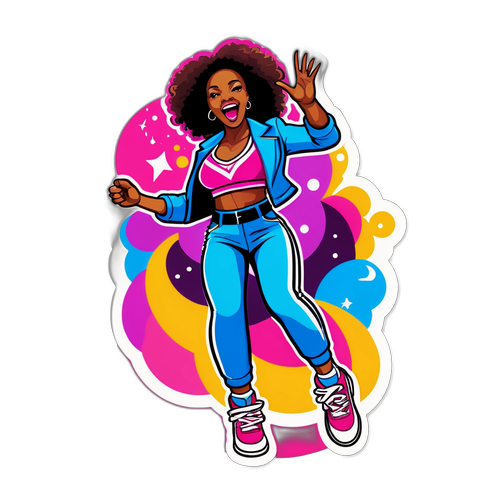 Energisk design av Renee Nicole Good på scen