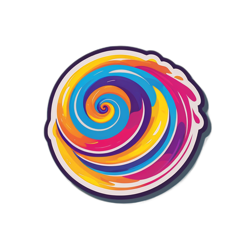 Дизайн наклейки з девізом "Uitkoff"