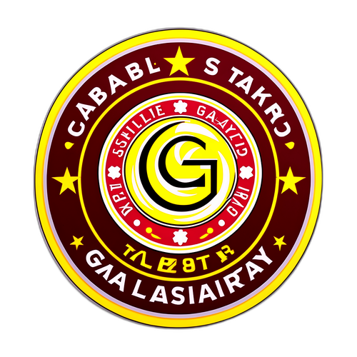 Σχέδιο αυτοκόλλητου με το λογότυπο της Γαλατασαράι