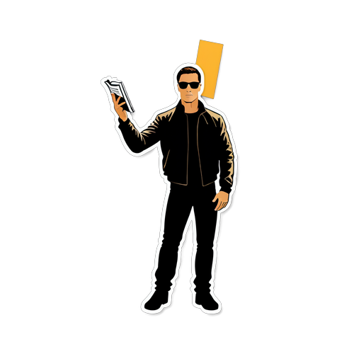 Minimalistische Sticker van Jack Reacher