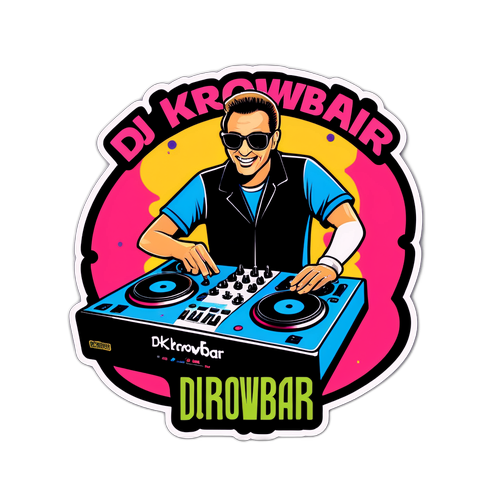 Sticker ya DJ Krowbar