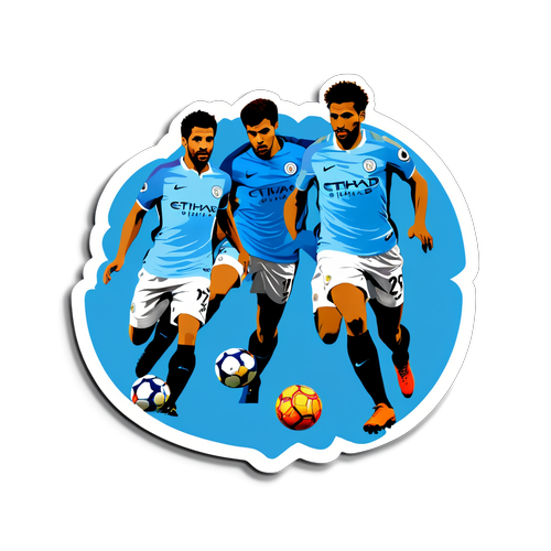 Silhouette za Wachezaji wa Manchester City