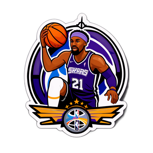 स्पर्स और किंग्स के बीच एचिका एनबीए खेल का स्टिकर