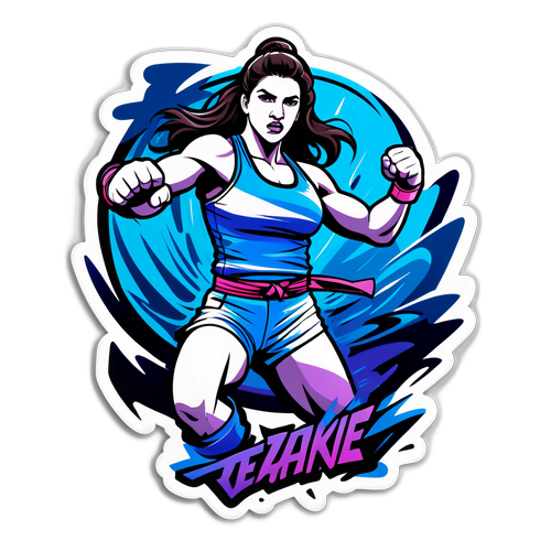 Mackenzie Dern i en voldsom kampstilling