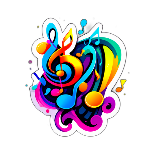 Αυτοκόλλητο Μουσικής με Αθλητισμό