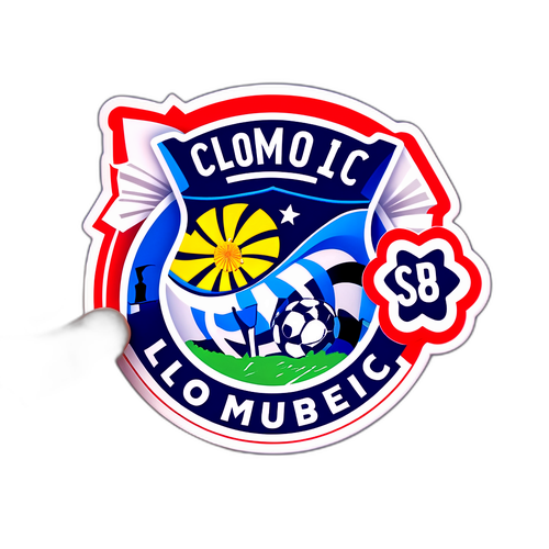 Nálepka s tématem zápasu Olomouc – Liberec