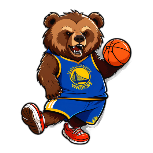Grizzly Bear na Naglalaro ng Basketball
