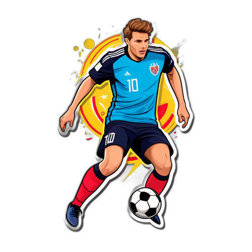 Florian Wirtz i aktion på fodboldbanen