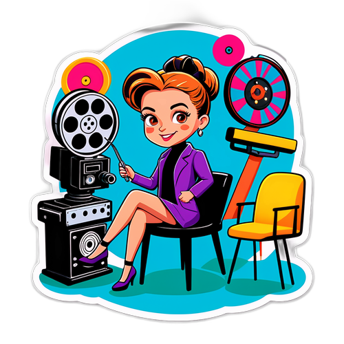 En lekfull klistermärke av Romy Reiner