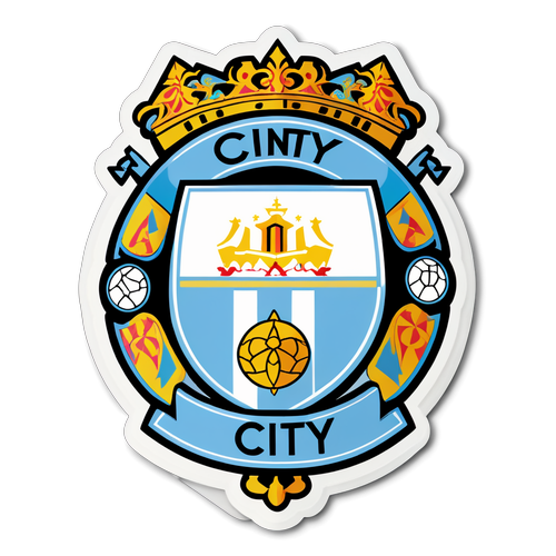 Unicité Détonante : Découvrez le Sticker Coloré qui Fait Vibrer les Fans de Manchester City !