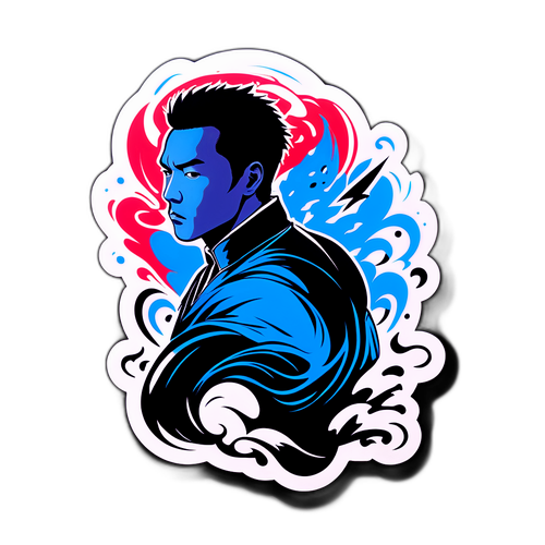 ミズシマコウジのパフォーマンスをテーマにしたアート